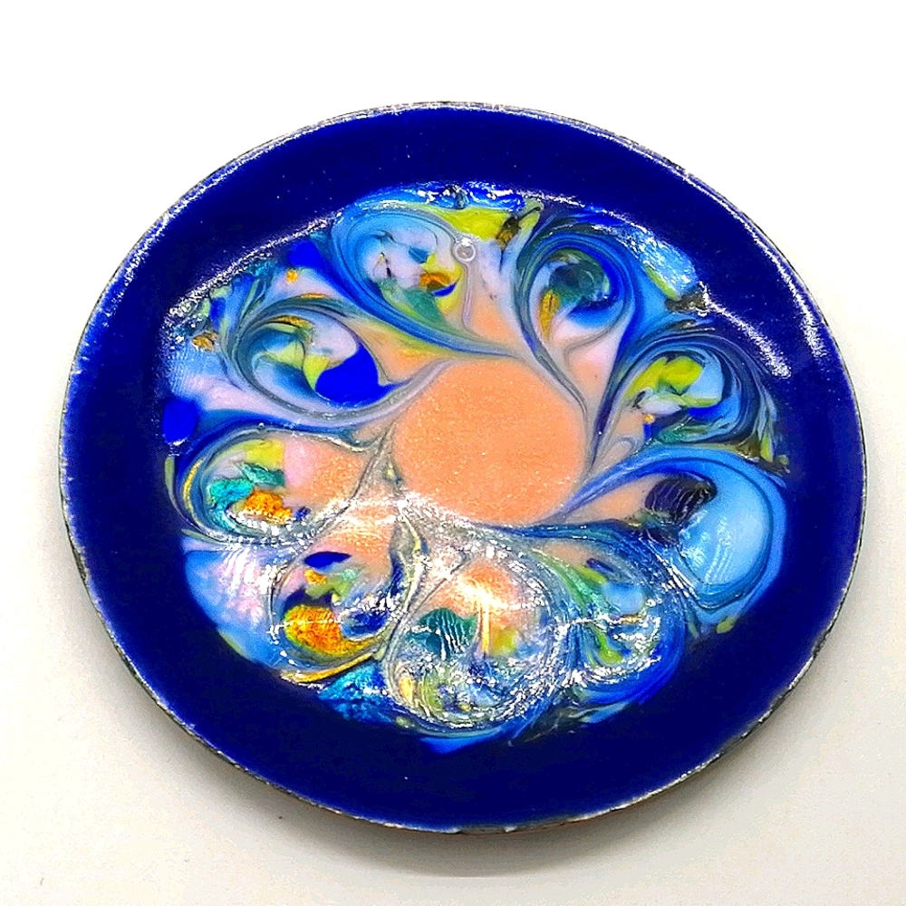 VTG Glass Enamel on Copper Plate Small